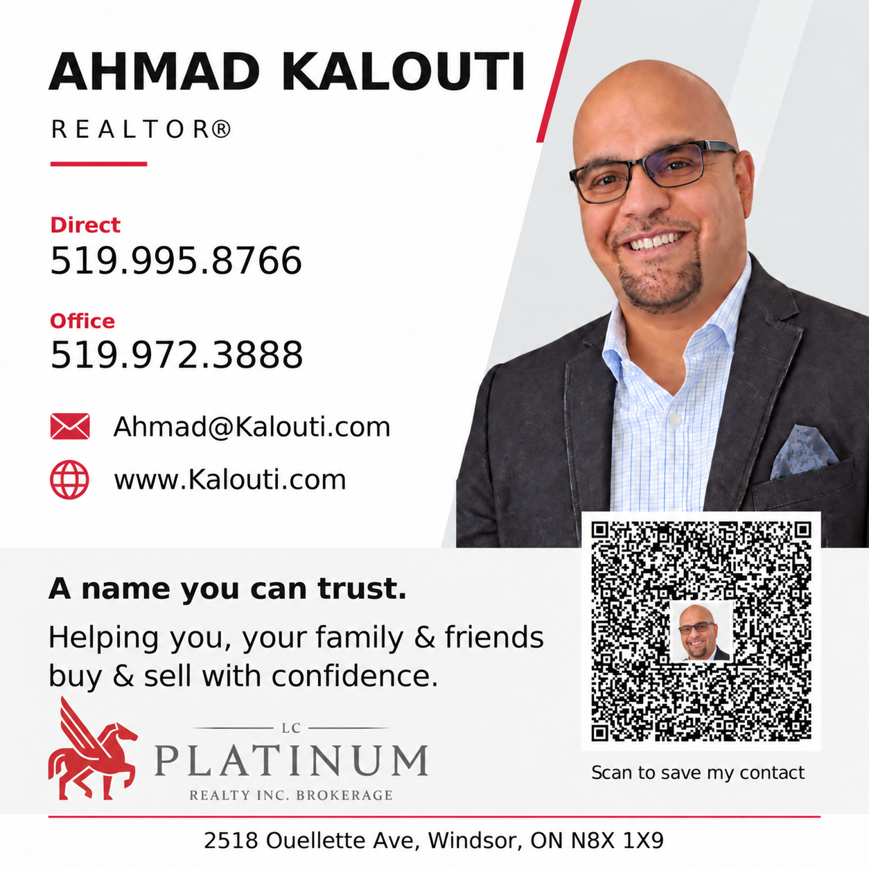 Ahmad Kalouti, REALTOR® at LC Platinum Realty. A name you can trust. Helping you, your family & friends buy & sell with confidence.
